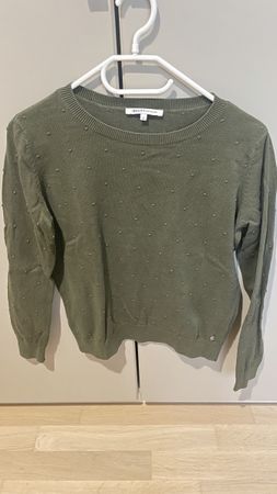 Tom Tailor Strickpullover, Khaki-Grün, Gr. S