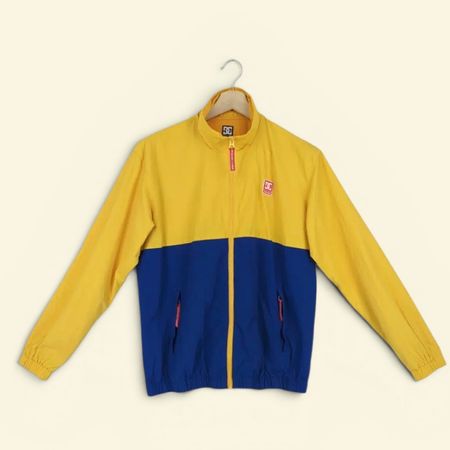 Veste coupe-vent DC Shoes - Bicolore Jaune/Bleu - Taille M