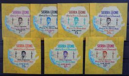 Sierra Leone British Lot mit alten Werten VIII