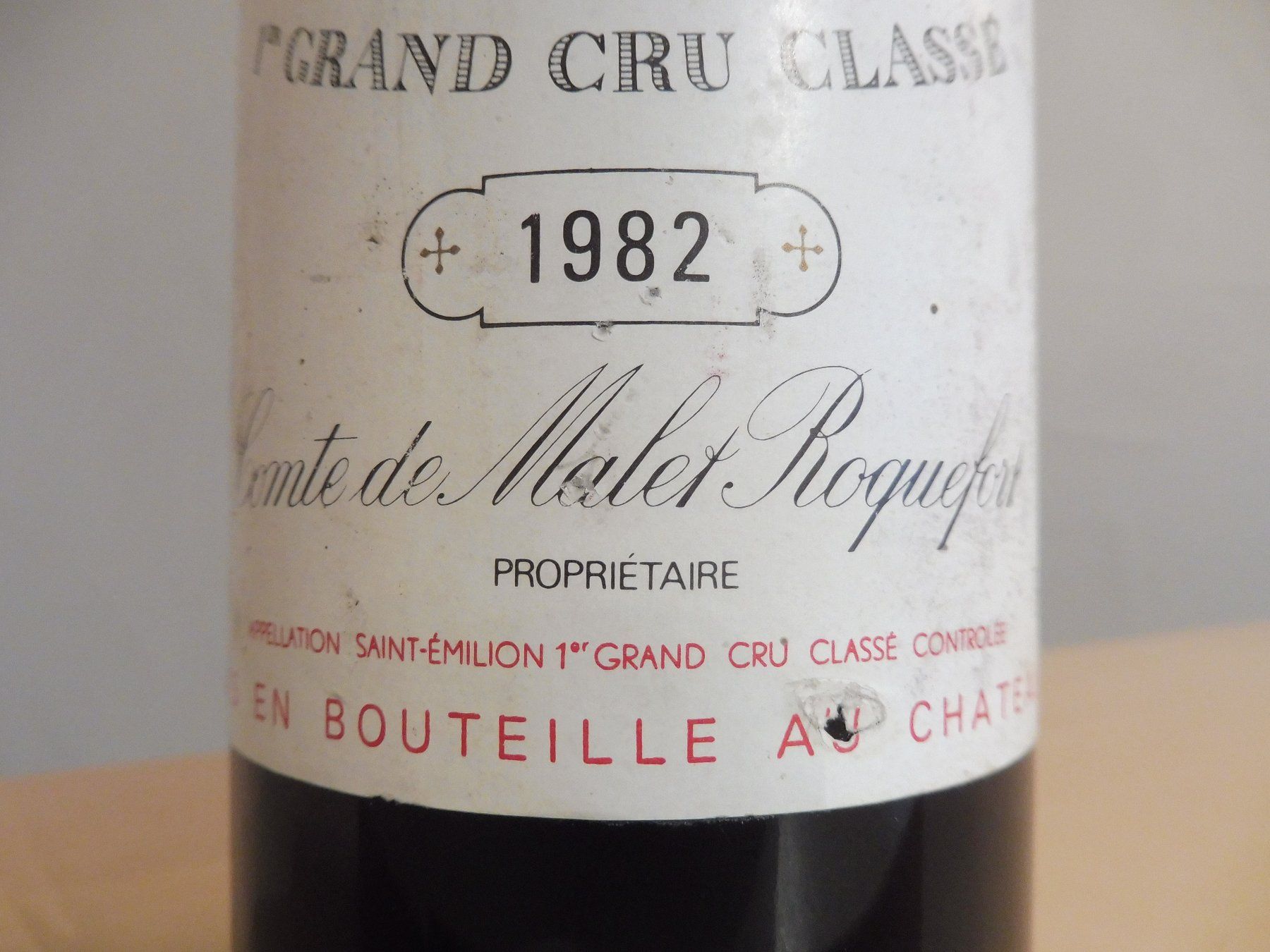 Wein: 1 Fl. Chateau LA GAFFELIÈRE 1982 / 1er GCC – Gebraucht aus Oftringen von varan62 3