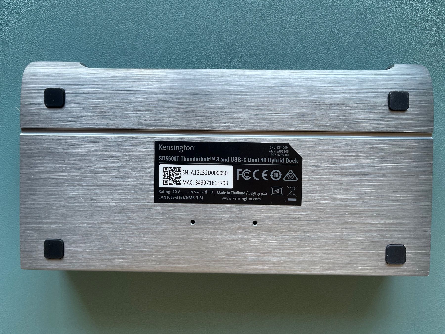 Kensington Docking station: Kensington SD5600T Thunderbolt 3 Dockingstation – Usato da Kleindietwil venduto da sternenstaub_as 2