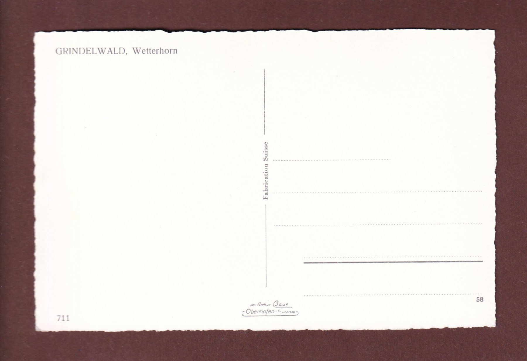 Cartoline postali: Grindelwald - WETTERHORN – Usato da Pully venduto da nicecards-shop 1