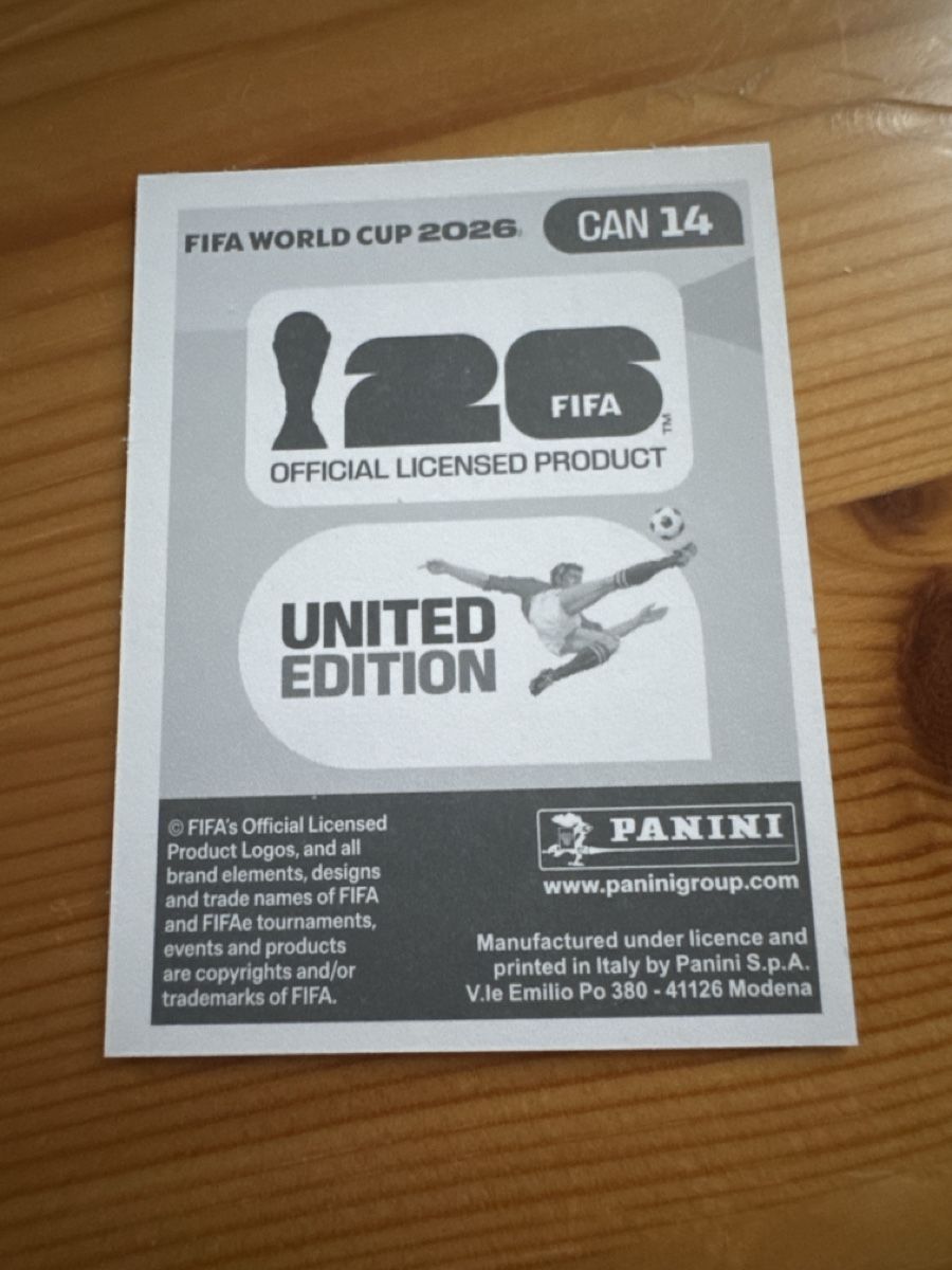 Panini Carte collezionabili: Panini FWC 2026 CAN14 – Usato da Vesenaz venduto da miguelfdfrade 1