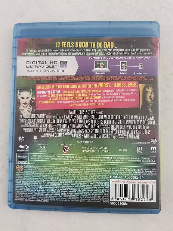 Tutti i DVDs: Suicide Squad Extended Cut Blu-ray – Usato da Brunnen venduto da JJaime 1