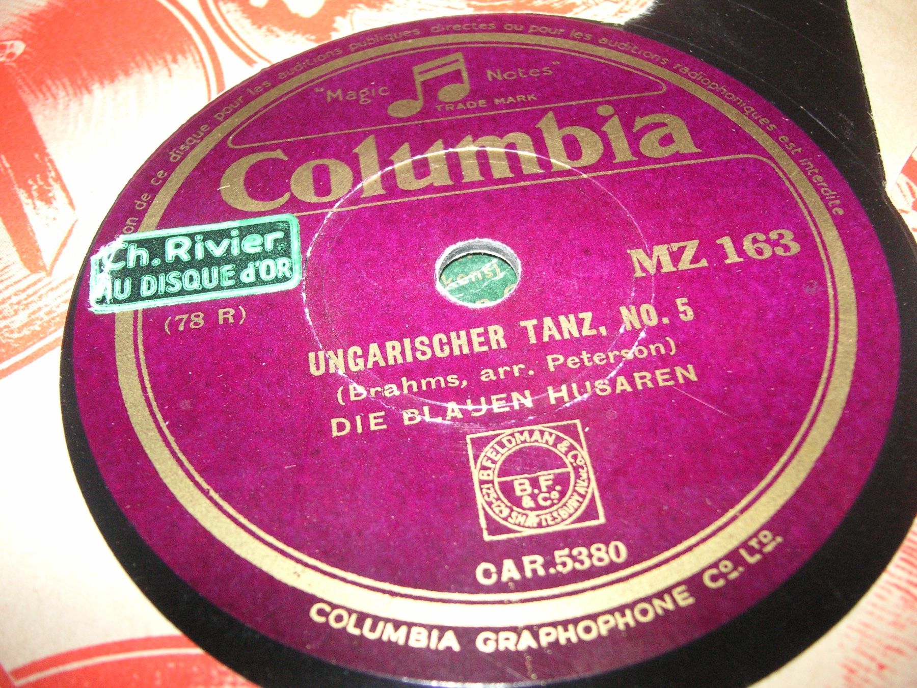 Schallplatten: DISQUES 78 TOURS – Gebraucht aus Lausanne von Leag 7