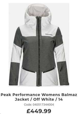 Peak Performance Balmaz Womans Jacket