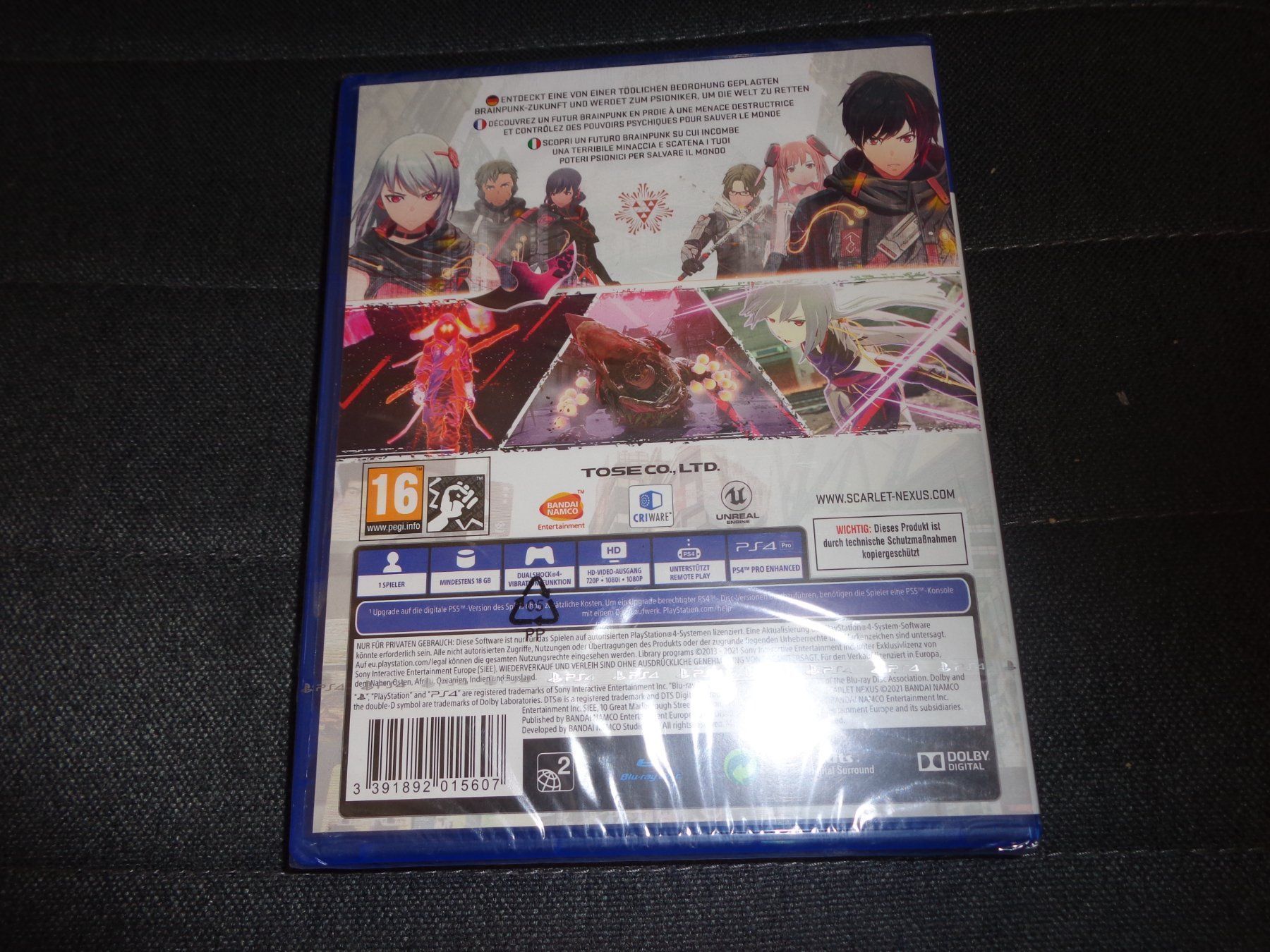 Giochi: Scarlet Nexus PS4 NEUWARE – Nuovo e nell'imballaggio originale da Olten venduto da Disc-Ausverkauf 1