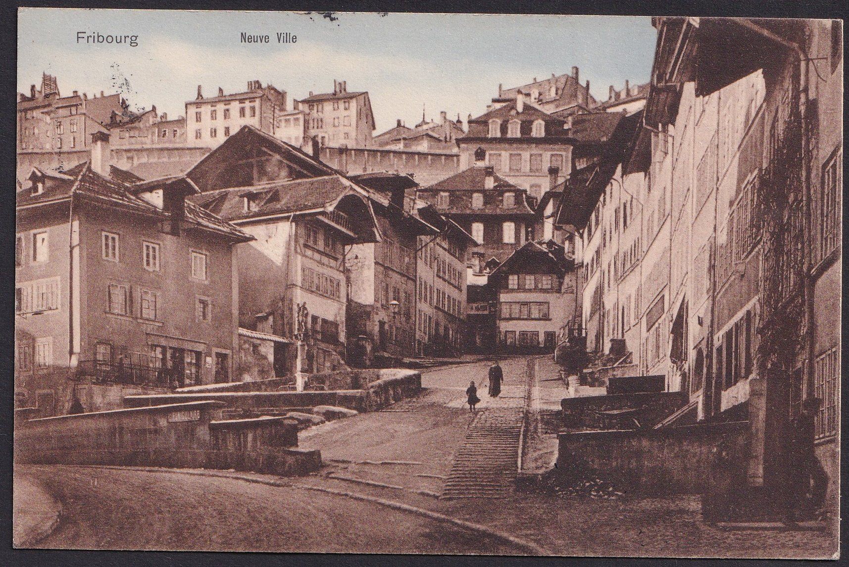 Cartes postales: Fribourg Neuve Ville – D'occasion à Olten par clotaldi
