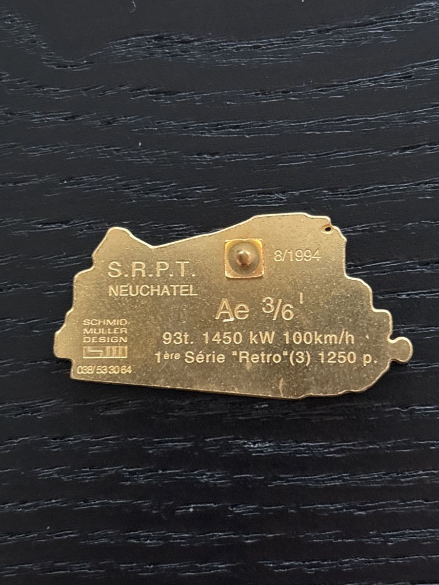 SBB/CFF/FFS Placchette & Badge: Ae 3/6 I Schmid Müller 1250 Stück – Usato da Uetendorf venduto da hoisle 1