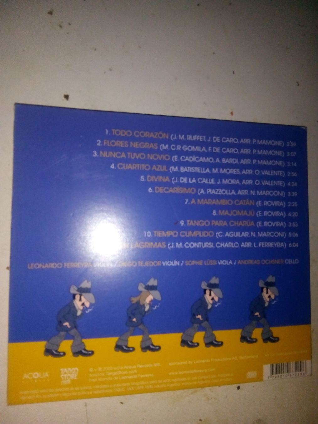 CDs: Leonardo Ferreyra: Tango String Quartet - Sin Lágrimas ©2009 – Gebraucht aus St.Gallen von elk2023 3
