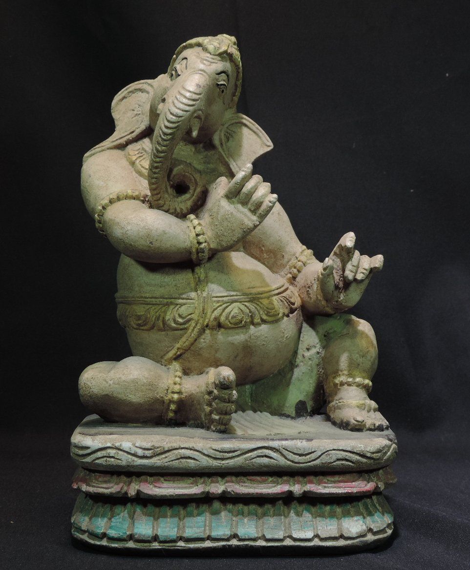 Statuette: grosse Ganesha Figur, Handbemalt – Usato da Duggingen venduto da doogbua