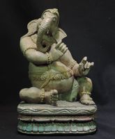 grosse Ganesha Figur, Handbemalt