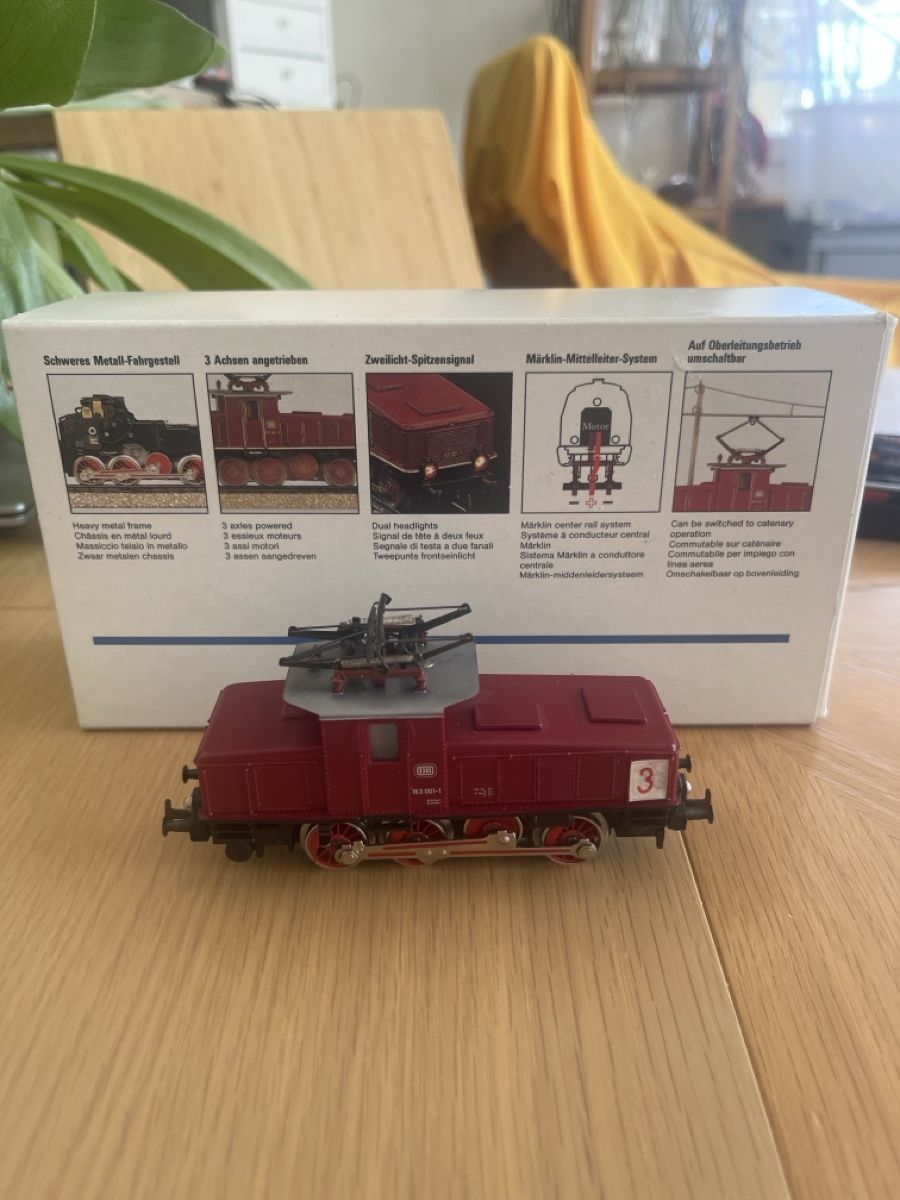 Märklin Modellini di ferrovie: Märklin H0 E-Lok BR 163 Hobby 3001 mit Originalverpackung – Usato da Winterthur venduto da pumba90 2