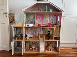 Puppenvilla Puppenschloss Puppenhaus auch für Barbiepuppen