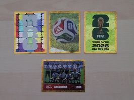 Panini WM 2026 United Edition FWC 4 + FWC 5 + FWC 7 + FWC 14