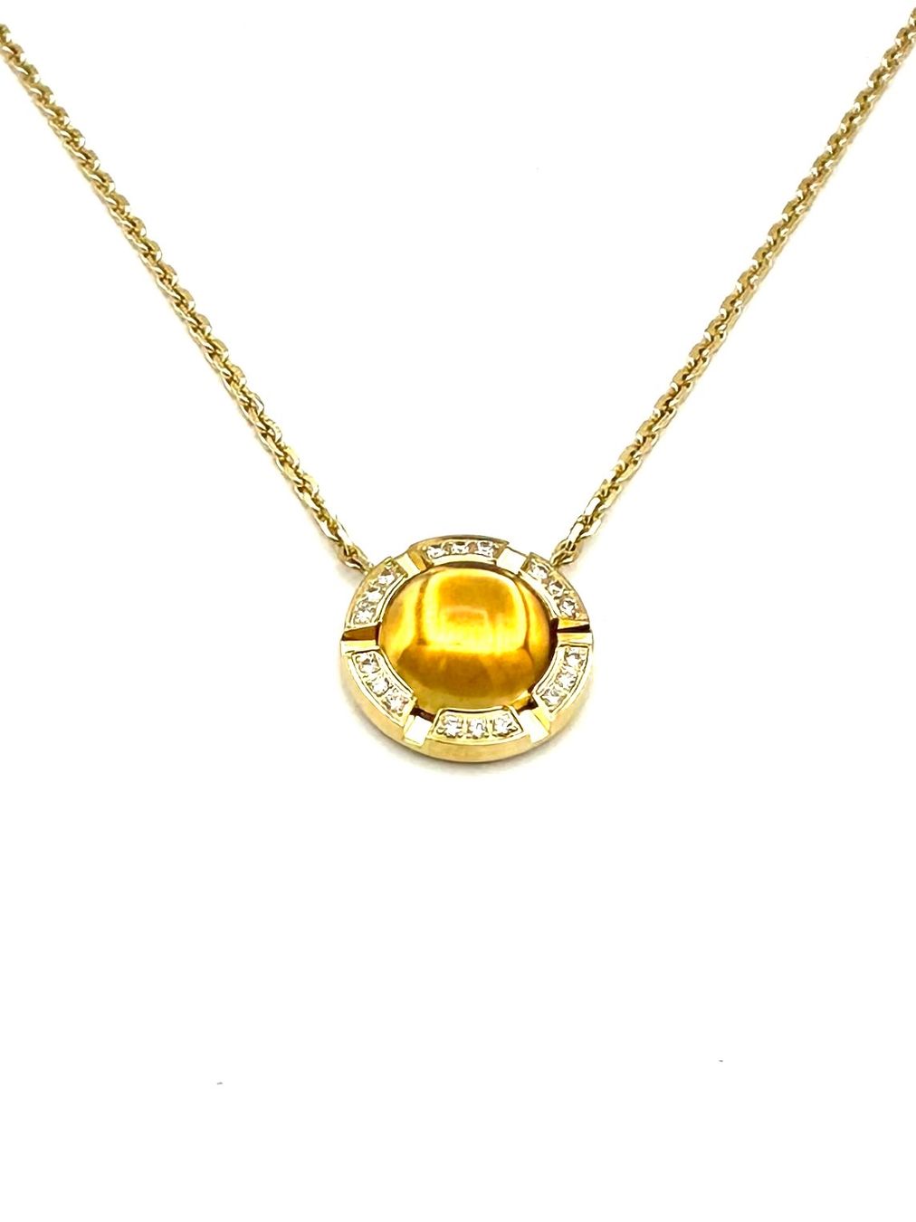 Catenine: CHAUMET. Collier "Class one", or jaune, citrine et diamants – Usato da Renens VD venduto da Diademe.sarl