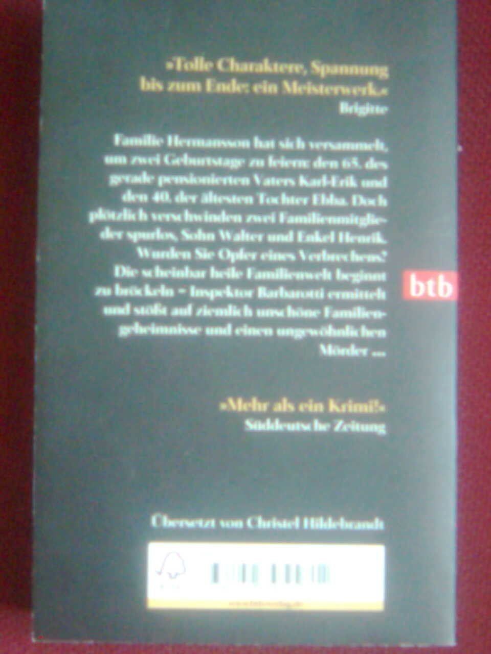 Libri: Hakan Nesser Mensch ohne Hund – Usato da Basel venduto da Alacant 2