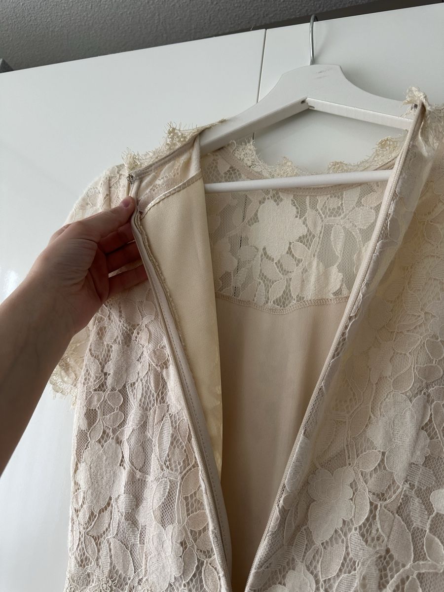 Vila Vestiti: Spitzenkleid | Gr. 36 | beige | lang – Nuovo (secondo la descrizione) da Spreitenbach venduto da Sujrkwxl 4