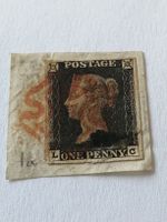 One Penny Black 1840, Platte 1a