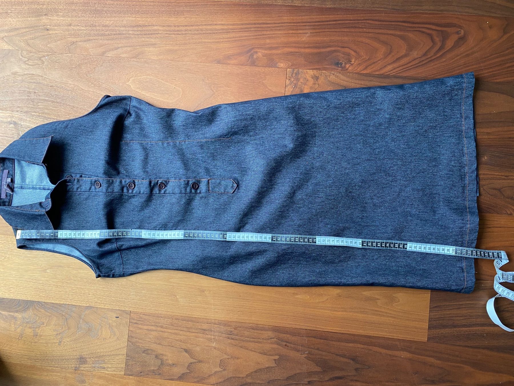 Zara Vestiti: Ärmelloses Jeanskleid Gr. 36, Dunkelblau – Usato da Wettswil venduto da Elsol 5
