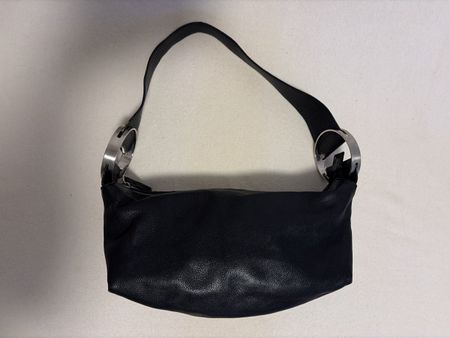 Handtasche Leder Schwarz Marke CALAMITA made in Italy NEU