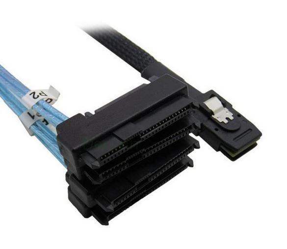 Câble inversé SFF-8087 vers 4x SATA de 50 cm - Mini SAS interne vers SATA