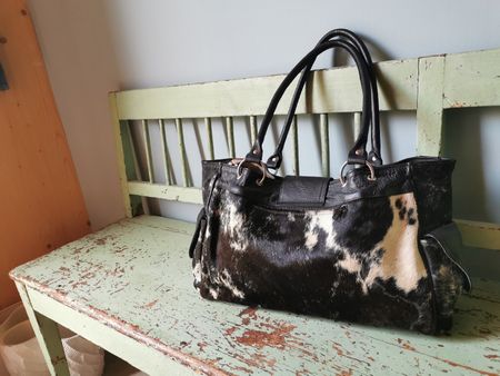Originelle Kuhfelltasche echt Leder, Boutique