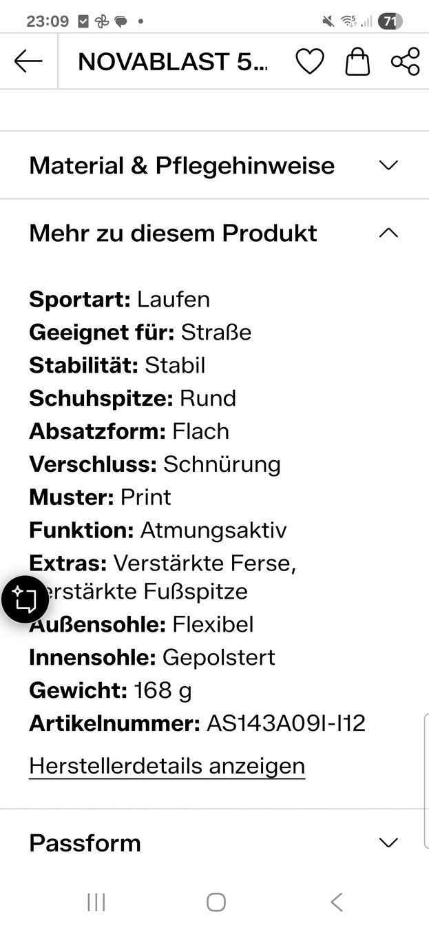 Asics Damenschuhe: laufschuh novablast 5 damen – Neu (gemäss Beschreibung) aus Dübendorf von run4life 5