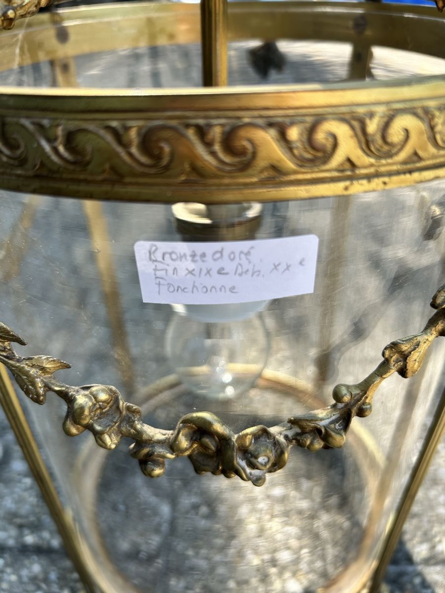 Lampen: Lampe en bronze doré ancienne  – Gebraucht aus Lully VD von Garance040 2