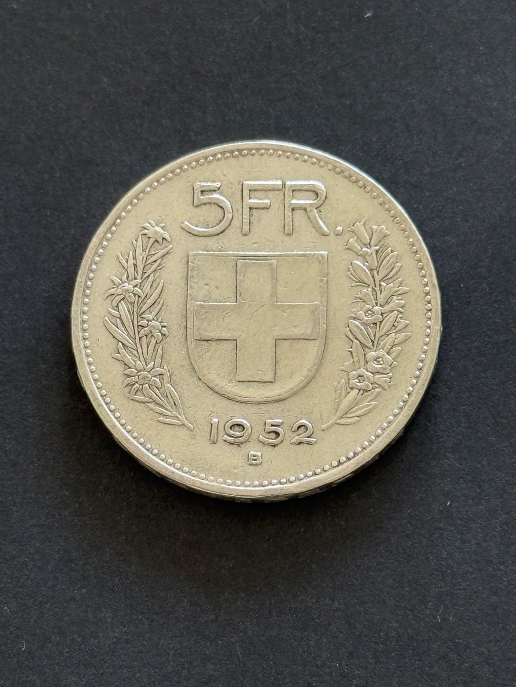 Tutti le monete: Seltener 5 Franken 1952 – Usato da Wallisellen venduto da SWISS_SILVER1 1