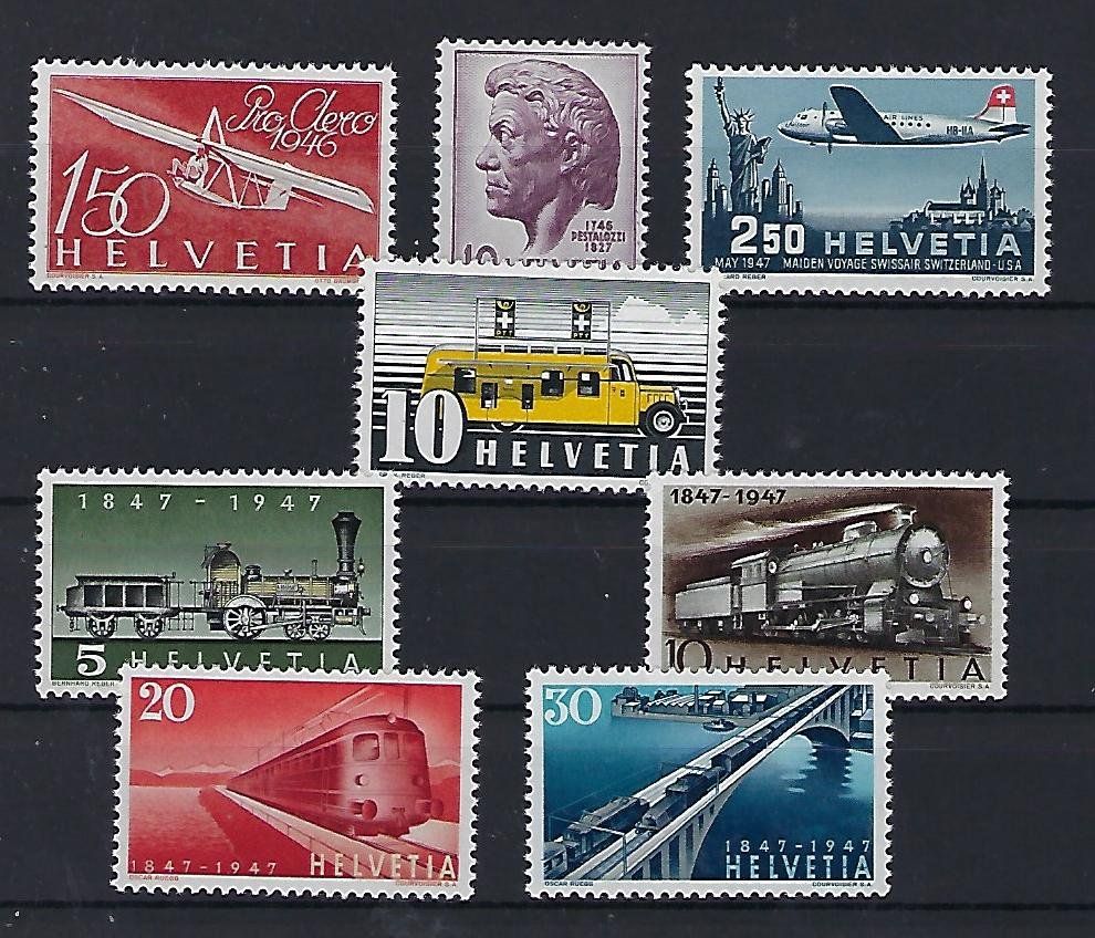Tutti i francobolli: 1945-47 Werbemarken + Flugpost postfrisch **   15329 – Usato da Lunden venduto da Animus999