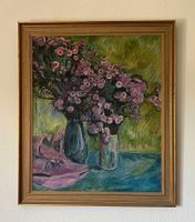 Ernest Bolens : Ölgemälde - Blumenstillleben, signiert