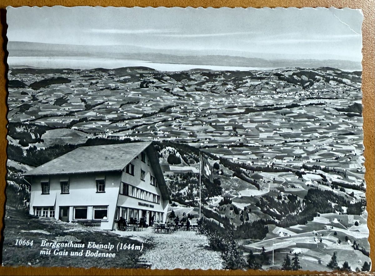 Cartoline postali: EBENALP - Berggasthaus 1957 – Usato da Lutry venduto da Ediego