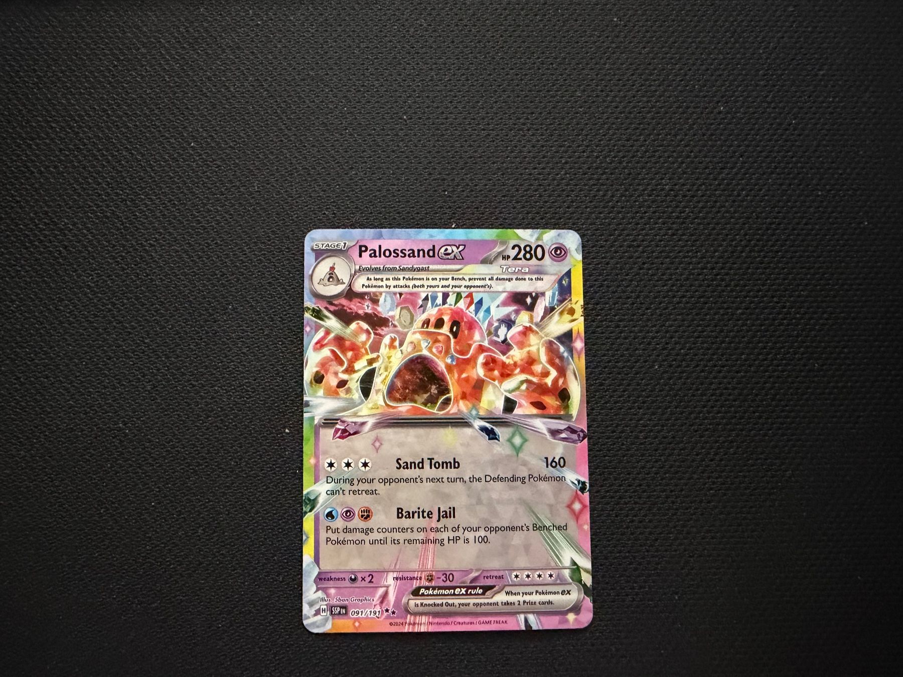 Pokémon Carte collezionabili: Palossand ex 091/191 – Usato da Zürich venduto da mountainwizard00