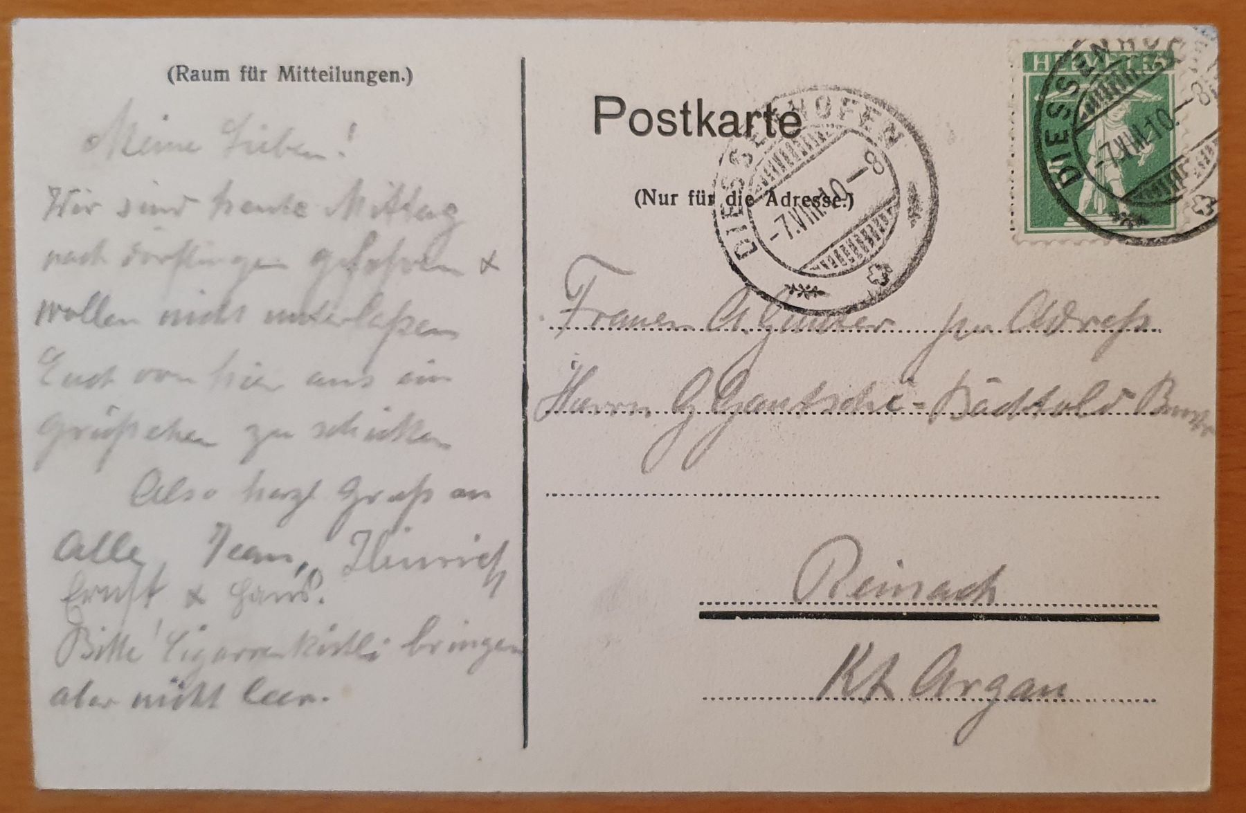 Ansichtskarten: Dörflingen - 1910, 3 Ansichten TOP – Gebraucht aus Kreuzlingen von Rschweiz1 1