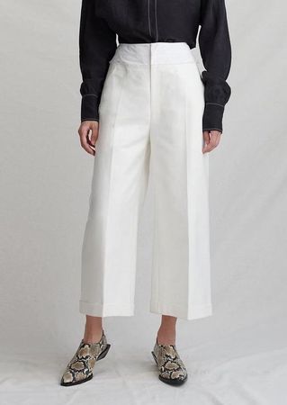New! Rejina Pyo „Tate” ivory cropped trousers