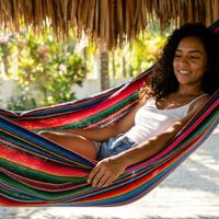 Mayan Hammock - Authentic Quality - Wool & Cotton