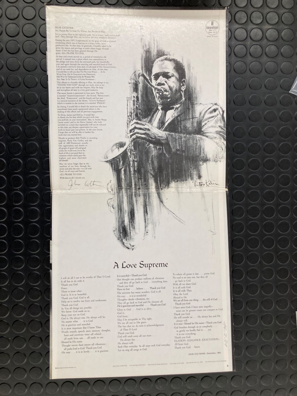 Vinyles: John Coltrane - A Love Supreme – D'occasion à Widnau par VinylDeal 1