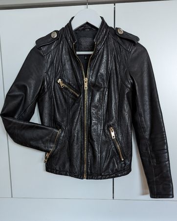 Leder Jacke