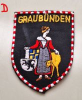 Stoffwappen Aufnäher Badge Graubünden St. Gallen Stickerei