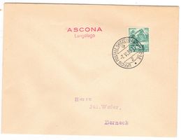 Lettre de Ascona BPA A150 pour Berneck le 7.VI.38