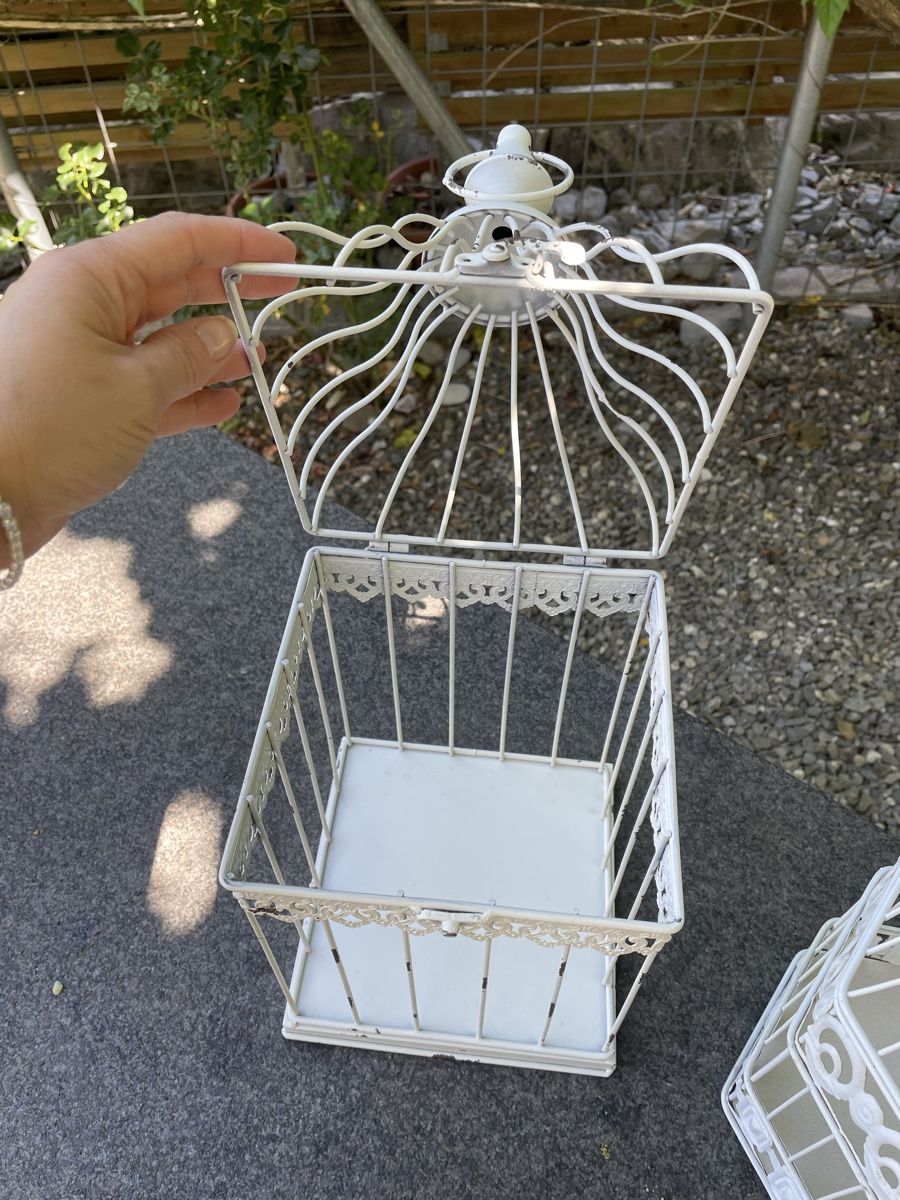 Casette per uccelli: 2x Shabby Chic Vogelkäfig Deko Kerzen – Usato da Niederbüren venduto da poschti 6