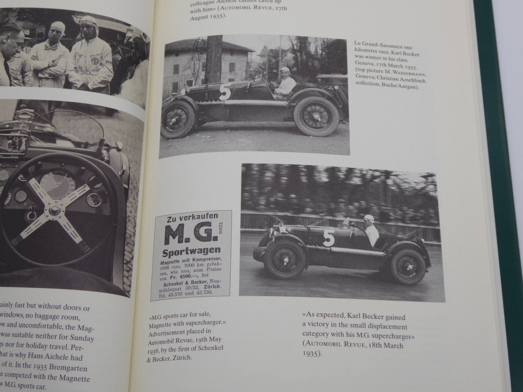 Libri: M.G. Magnette K3 von Max Zingg – Usato da Safenwil venduto da efclassics 2