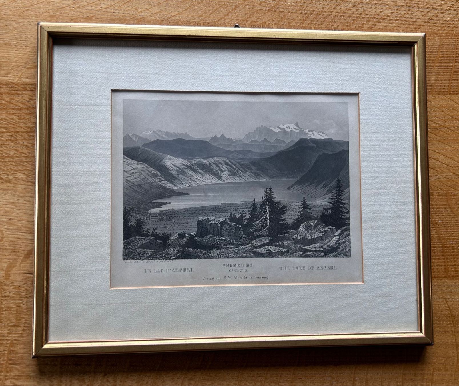Incisioni: Stich Ägerisee 26x32cm – Usato da Unterägeri venduto da Hallihallox