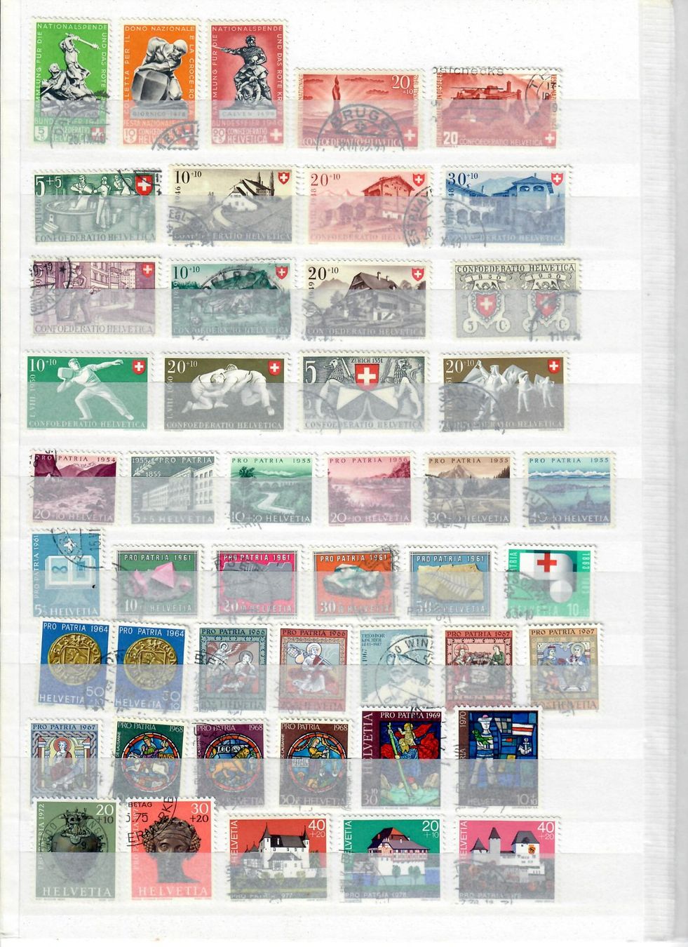 Alle Briefmarken: PP 1940 - 1984 59 Marken gestempelt – Gebraucht aus Frauenfeld von Interessent1