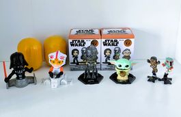 6x STAR WARS Funko & Kinder Maxi Überraschungsei