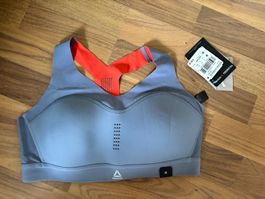 Sport-BH von Reebok, grau, neu / ungetragen