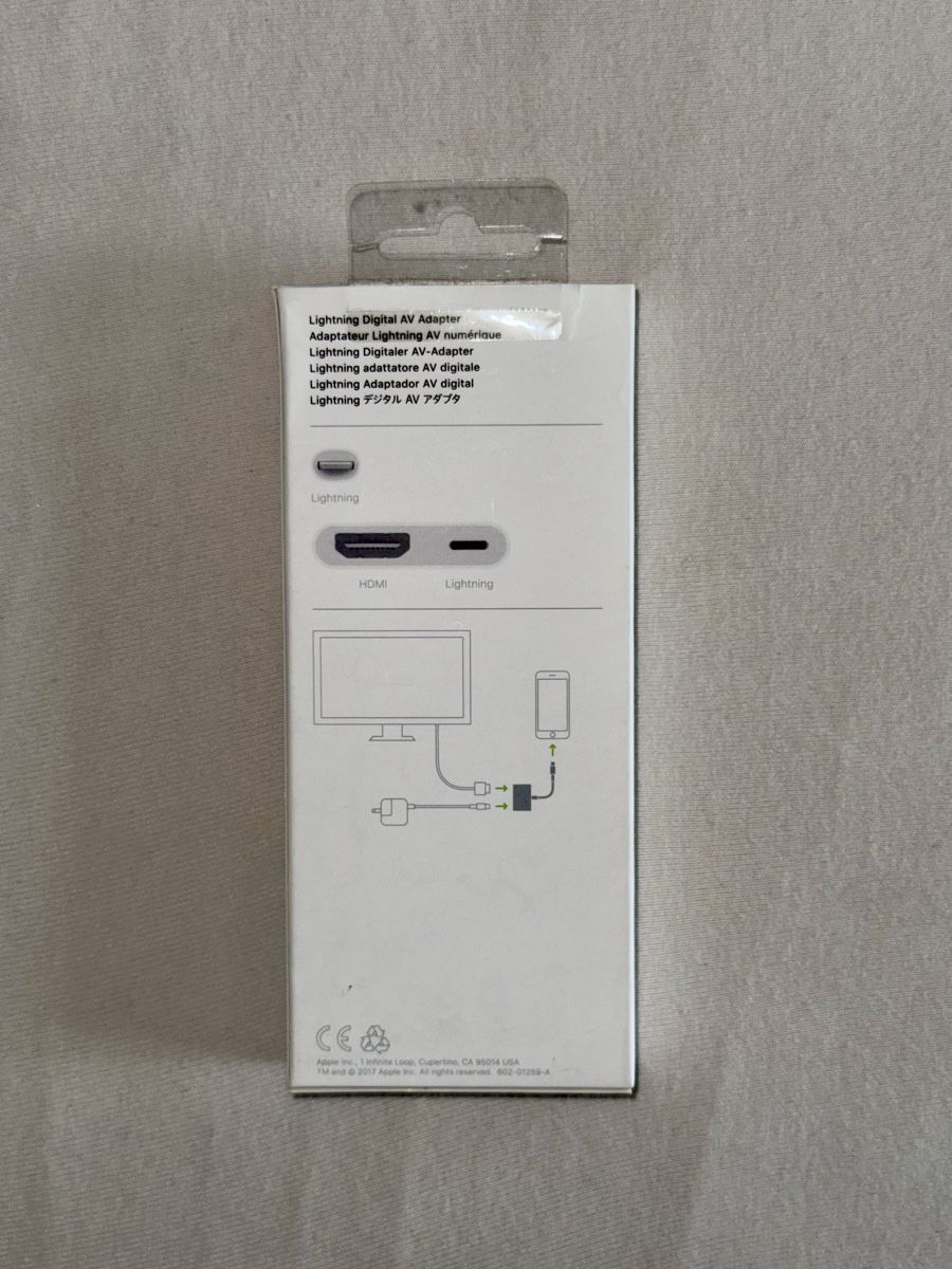 Apple Unità & Adattatore: Apple Lightning Digital AV Adapter – Usato da Zürich venduto da nis_ts5 1