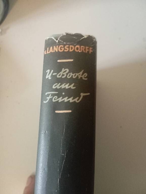 Livres: Buch "U-Boote am Feind" Werner v. Langsdorff 1937 – D'occasion à Basel par Petergunn 1