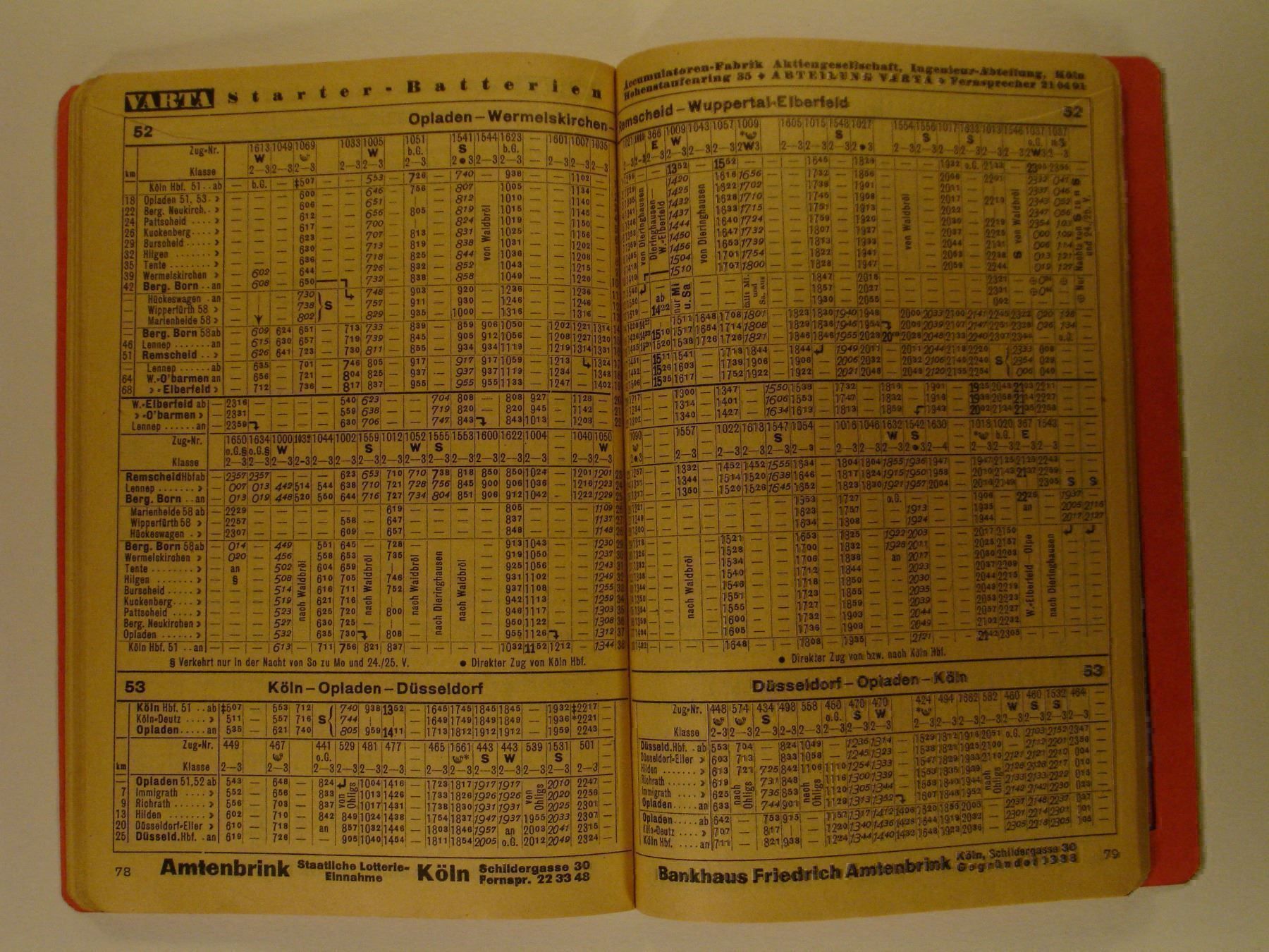 Libri: FAHRPLAN M. DUMONT SCHAUBERG KÖLN 1931 – Usato da Grüningen venduto da Kartensammler 3
